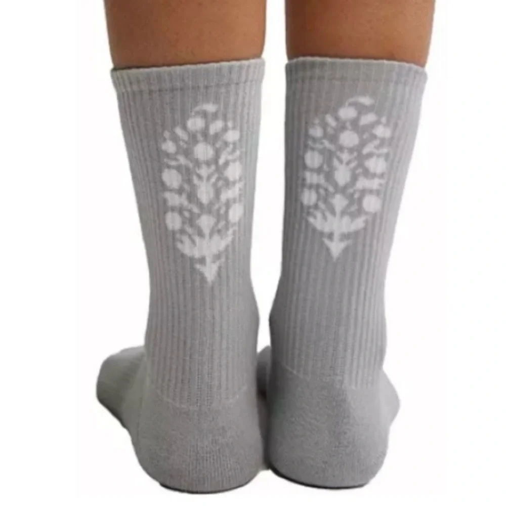 FP Movement Last Lap Tube Socks (Steel/White) NWT